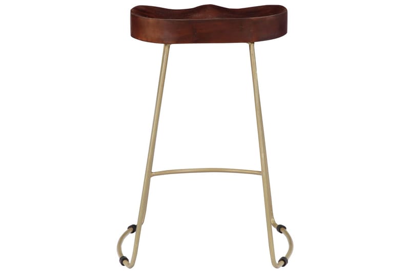 Gavin-Barstole 2 Stk. 45 X 40 X 62 Cm Massivt Mangotræ - Brun - Møbler - Stole & lænestole - Barstole