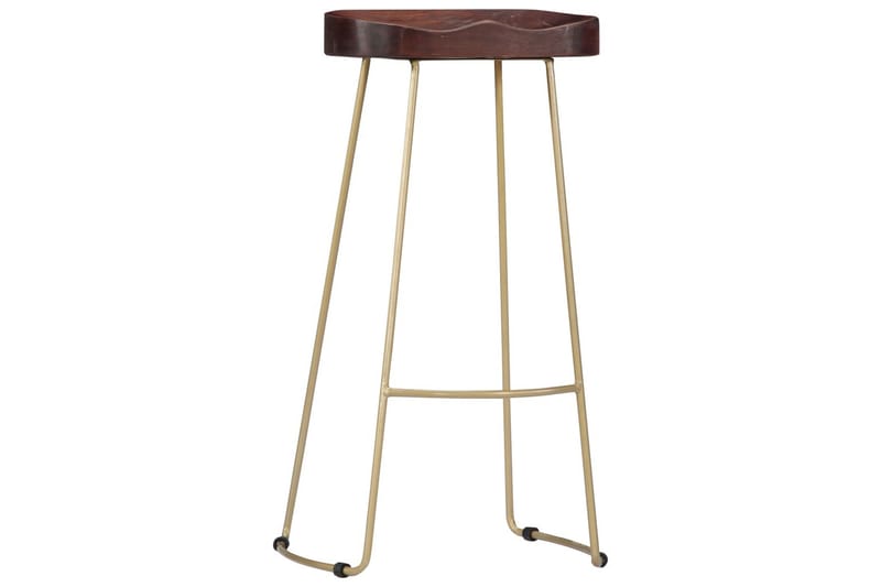 Gavin-Barstole 2 Stk. 45 X 40 X 78 Cm Massivt Mangotræ - Brun - Møbler - Stole & lænestole - Barstole