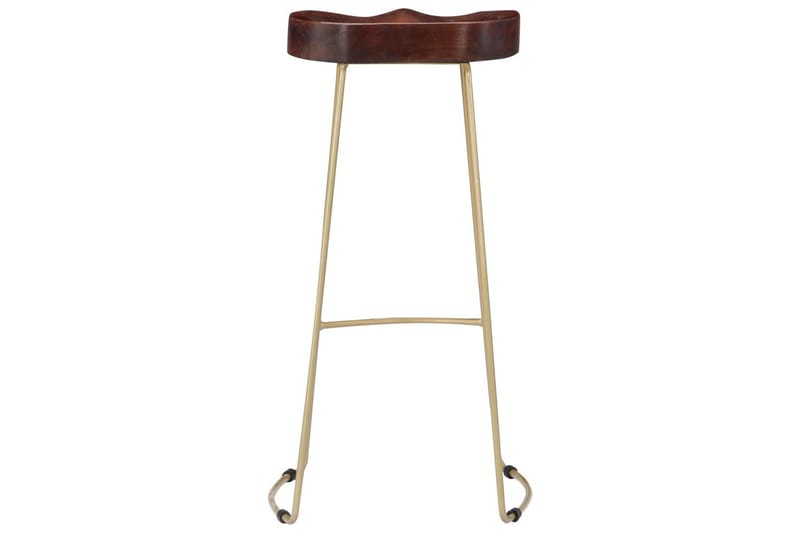Gavin-Barstole 2 Stk. 45 X 40 X 78 Cm Massivt Mangotræ - Brun - Møbler - Stole & lænestole - Barstole