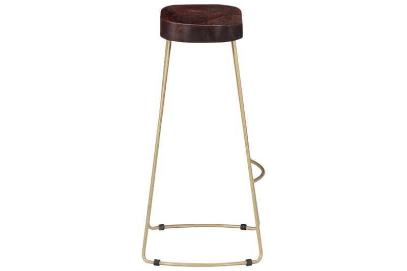 Gavin-Barstole 2 Stk. 45 X 40 X 78 Cm Massivt Mangotræ - Brun - Møbler - Stole & lænestole - Barstole