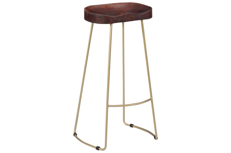 Gavin-Barstole 2 Stk. 45 X 40 X 78 Cm Massivt Mangotræ - Brun - Møbler - Stole & lænestole - Barstole