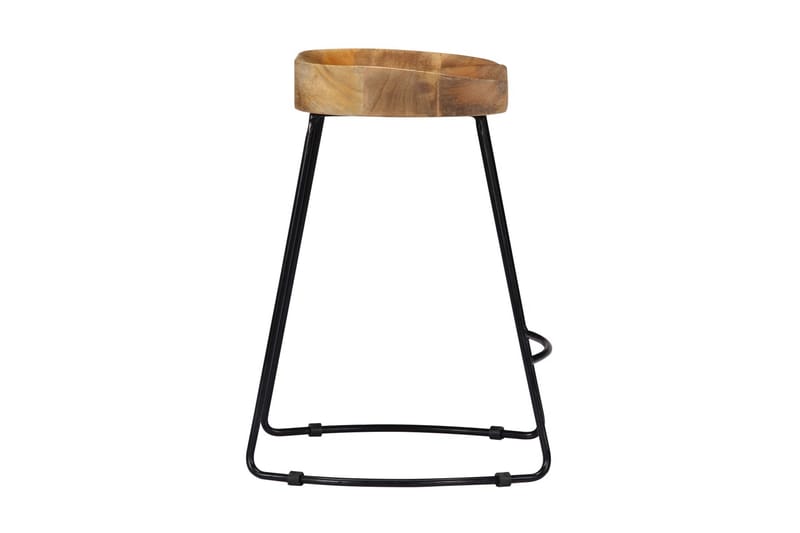 Gavin-Barstole 2 Stk. 46 X 38 X 52 Cm Massivt Mangotræ - Brun - Møbler - Stole & lænestole - Barstole