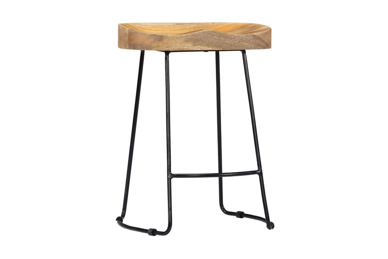 Gavin-Barstole 2 Stk. 46 X 38 X 52 Cm Massivt Mangotræ - Brun - Møbler - Stole & lænestole - Barstole