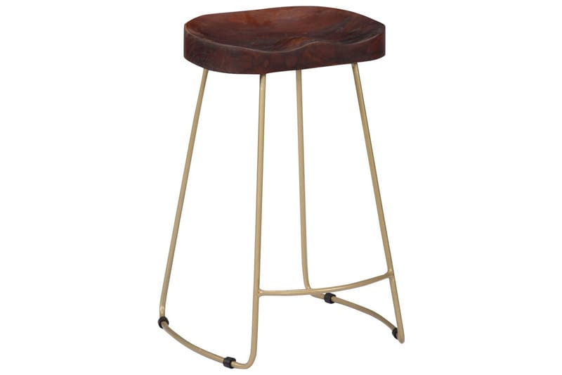 Gavin-Barstole 2 Stk. 46 X 38 X 52 Cm Massivt Mangotræ - Brun - Møbler - Stole & lænestole - Barstole