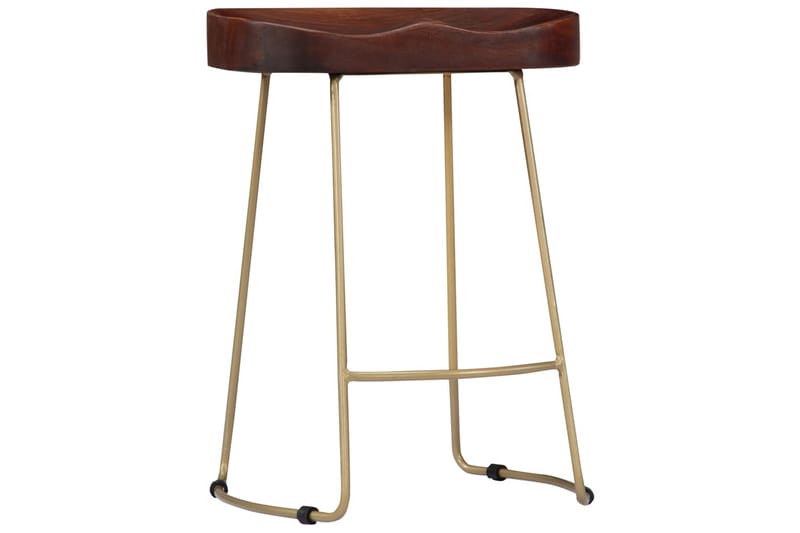 Gavin-Barstole 2 Stk. 46 X 38 X 52 Cm Massivt Mangotræ - Brun - Møbler - Stole & lænestole - Barstole