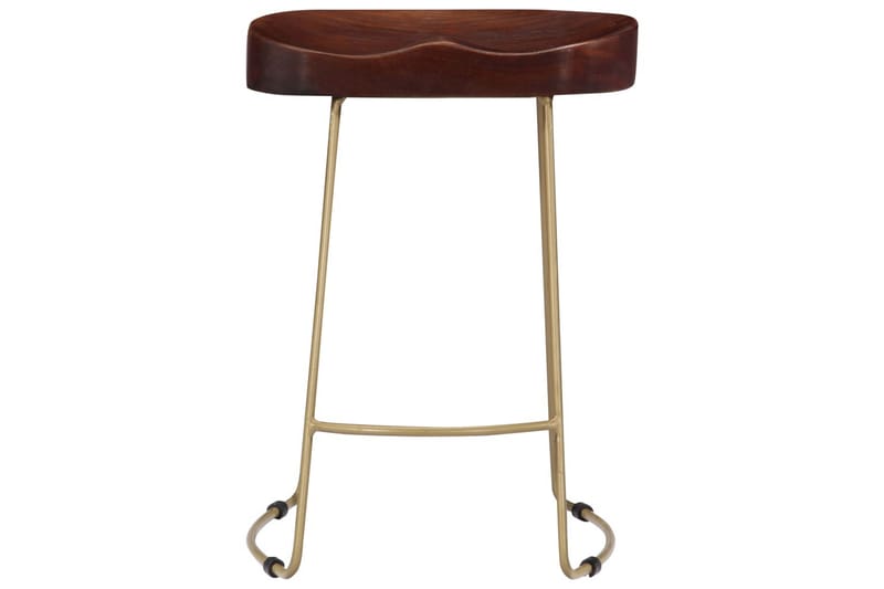 Gavin-Barstole 2 Stk. 46 X 38 X 52 Cm Massivt Mangotræ - Brun - Møbler - Stole & lænestole - Barstole