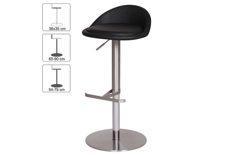 Grubbe Barstol - Sort - Møbler - Stole & lænestole - Barstole