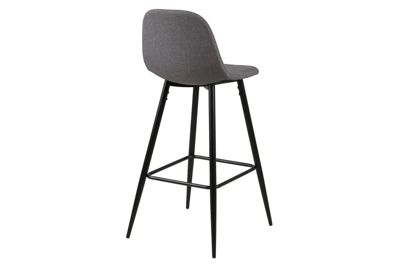 Lilyra Barstol - Lysegrå/Sort - Møbler - Stole & lænestole - Barstole