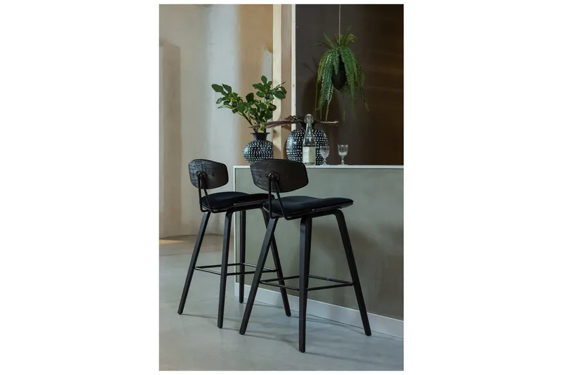 Margaretta Barstol - Sort - Møbler - Stole & lænestole - Barstole