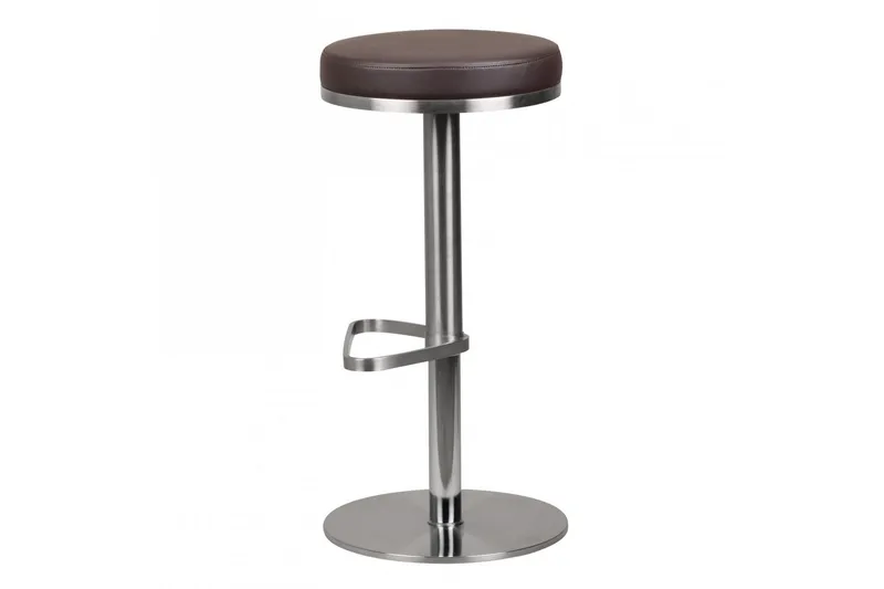 Norsen Barstol - Brun | Chrome - Møbler - Stole & lænestole - Barstole