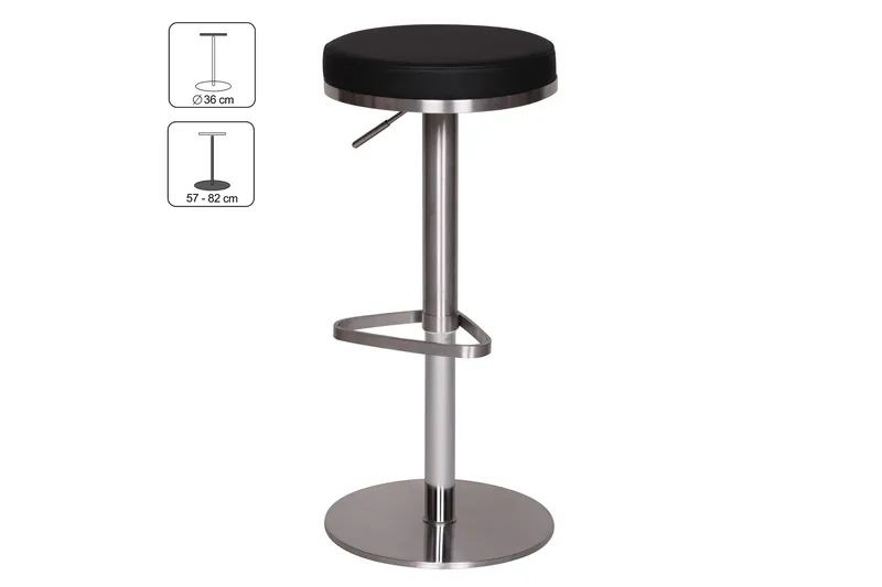 Norsen Barstol - Sort - Møbler - Stole & lænestole - Barstole