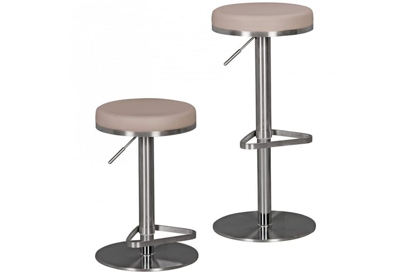 Norsen Barstol - Taupe | Chrome - Møbler - Stole & lænestole - Barstole