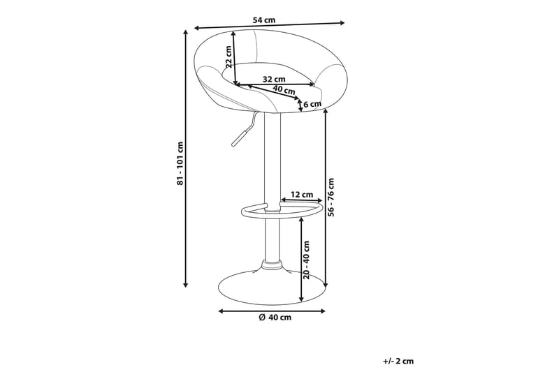 Peoria Barstol 40 cm - Sølv - Møbler - Stole & lænestole - Barstole