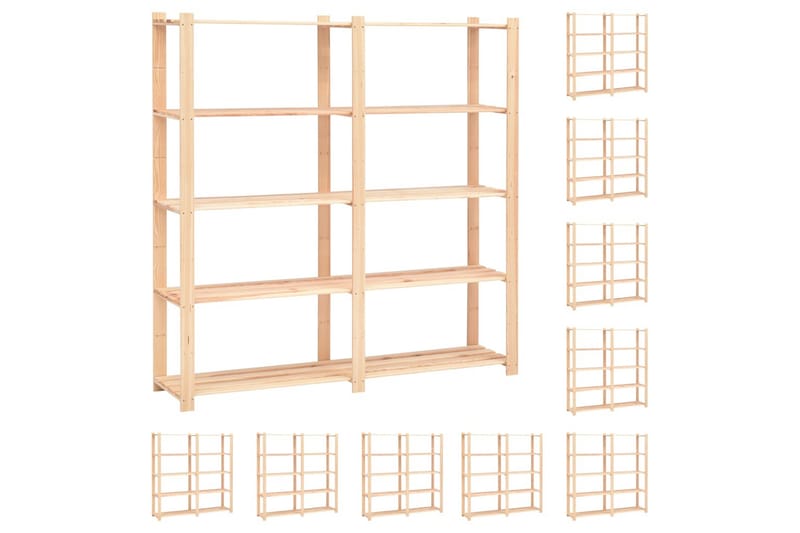 Reoler 10 Stk. 5 Hylder 170X38X170 cm Fsc Fyrretræ 500 kg - Beige - Møbler - Stole & lænestole - Barstole