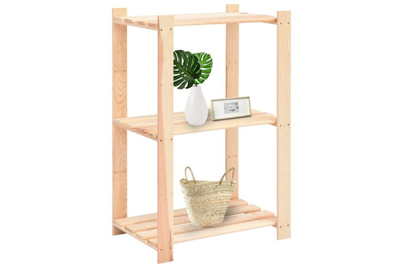Reoler 2Stk. 3 Hylder 60X38X90cm Fsc Massivt Fyrretræ 150 kg - Beige - Møbler - Stole & lænestole - Barstole