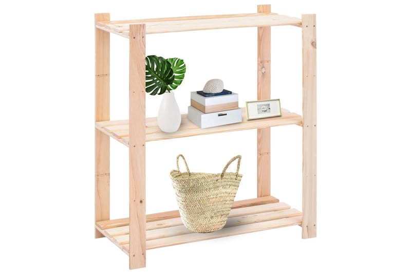 Reoler 5 Stk. 3-Etagehylder 80X38X90 cm Fsc Fyrretræ 150 kg - Beige - Møbler - Stole & lænestole - Barstole