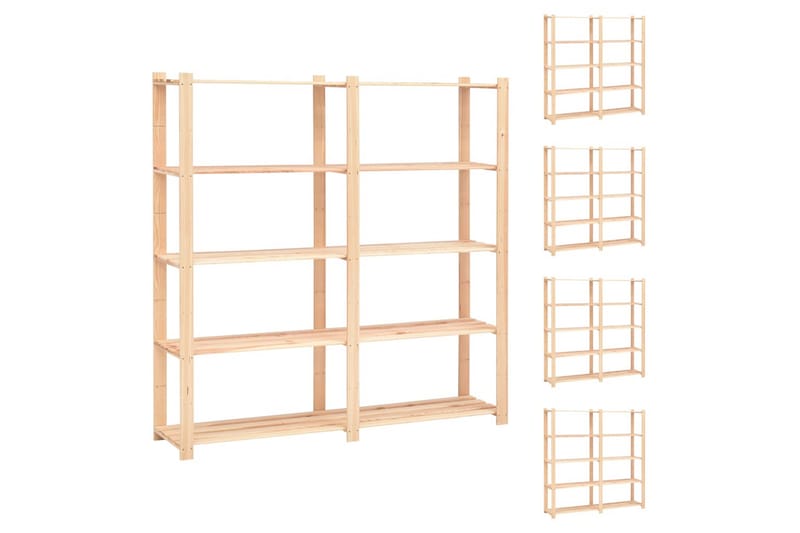 Reoler 5Stk. 5 Hylder 170X38X170 Fsc Massivt Fyrretræ 500 kg - Beige - Møbler - Stole & lænestole - Barstole