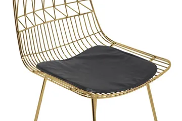 Sæt med 2 barstole PRESTON Metal Guld 48 cm - Guld - Møbler - Stole & lænestole - Barstole