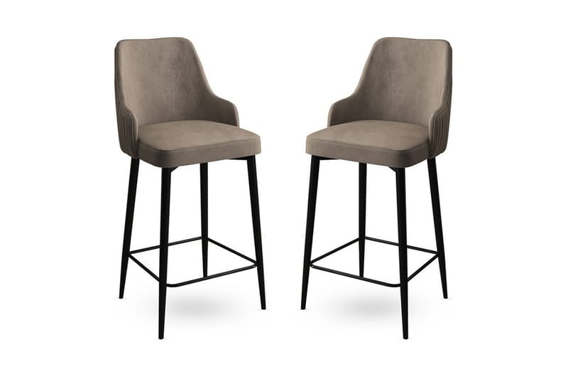Barstole Ydra Cappuccino / Sort - Cappuccino / Sort - Møbler - Stole & lænestole - Barstole