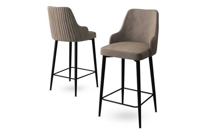 Barstole Ydra Cappuccino / Sort - Cappuccino / Sort - Møbler - Stole & lænestole - Barstole