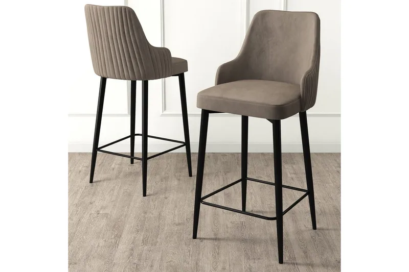 Barstole Ydra Cappuccino / Sort - Cappuccino / Sort - Møbler - Stole & lænestole - Barstole