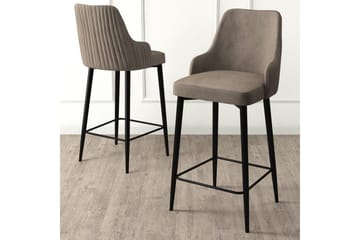 Barstole Ydra Cappuccino / Sort - Cappuccino / Sort - Møbler - Stole & lænestole - Barstole