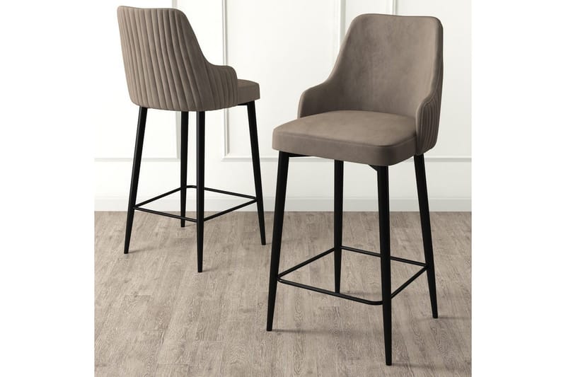 Barstole Ydra Cappuccino / Sort - Cappuccino / Sort - Møbler - Stole & lænestole - Barstole