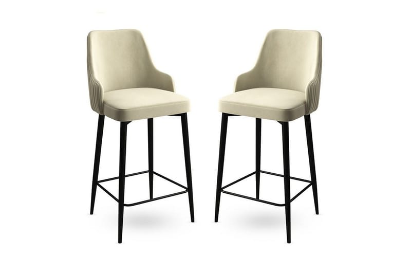 Barstole Ydra Creme / Sort, Creme / Sort