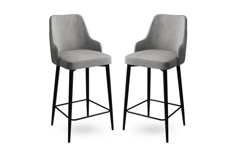 Barstole Ydra Grå / sort, Grå / sort