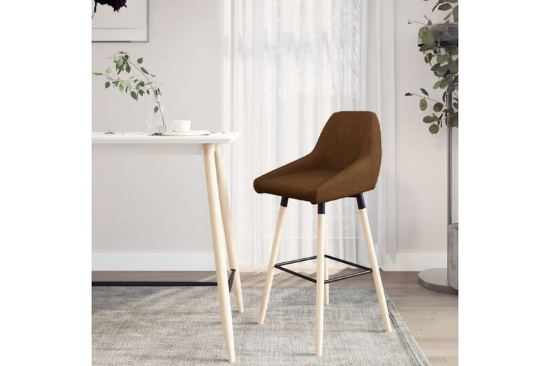 beBasic barstol stof brun - Brun - Møbler - Stole & lænestole - Barstole