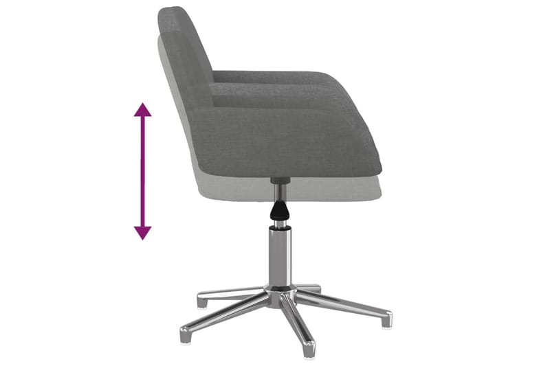 beBasic drejelig kontorstol stof lysegrå - GrÃ¥ - Kontorstole & skrivebordsstole