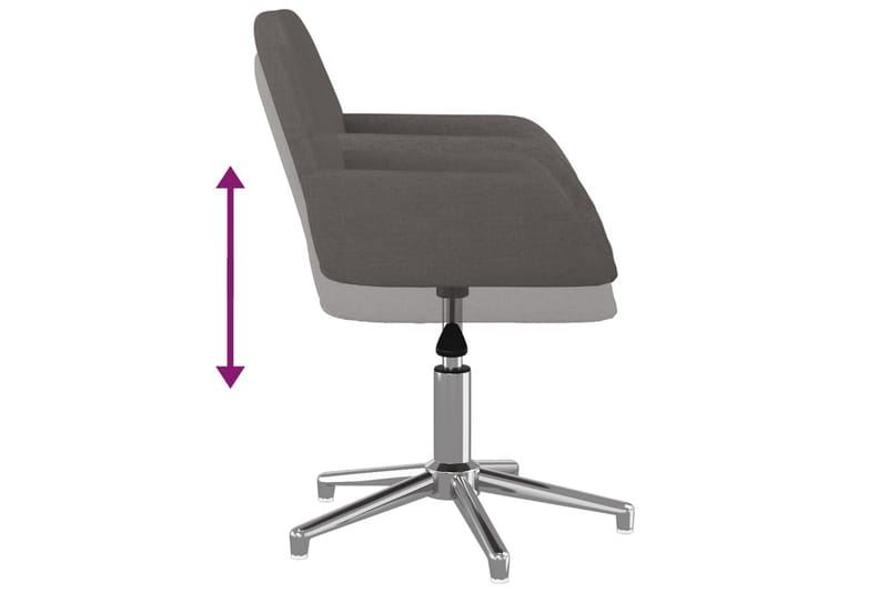 beBasic drejelig kontorstol stof mørkegrå - GrÃ¥ - Kontorstole & skrivebordsstole