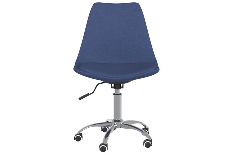 beBasic drejelige spisebordsstole 2 stk. stof blå - BlÃ¥ - Spisebordsstole & køkkenstole
