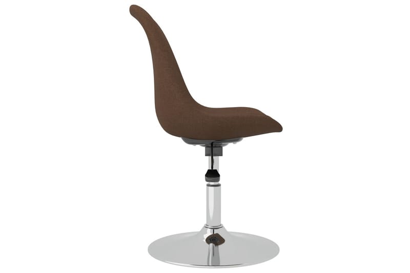 beBasic drejelige spisebordsstole 2 stk. stof brun - Brun - Spisebordsstole & køkkenstole