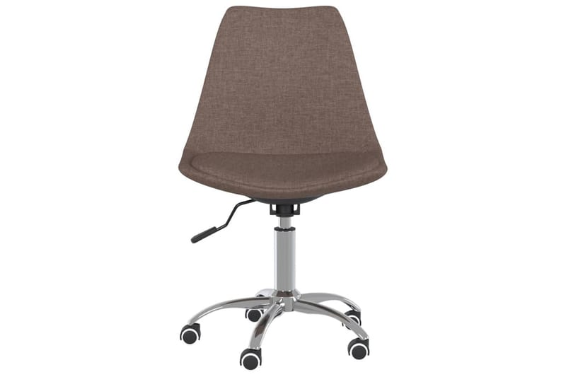 beBasic drejelige spisebordsstole 2 stk. stof gråbrun - GrÃ¥brun - Spisebordsstole & køkkenstole