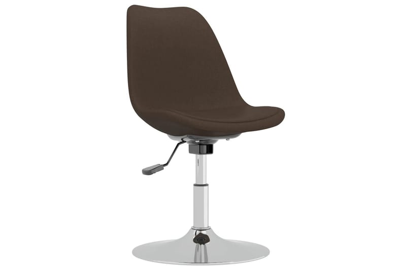 beBasic drejelige spisebordsstole 2 stk. stof mørkebrun - Brun - Spisebordsstole & køkkenstole