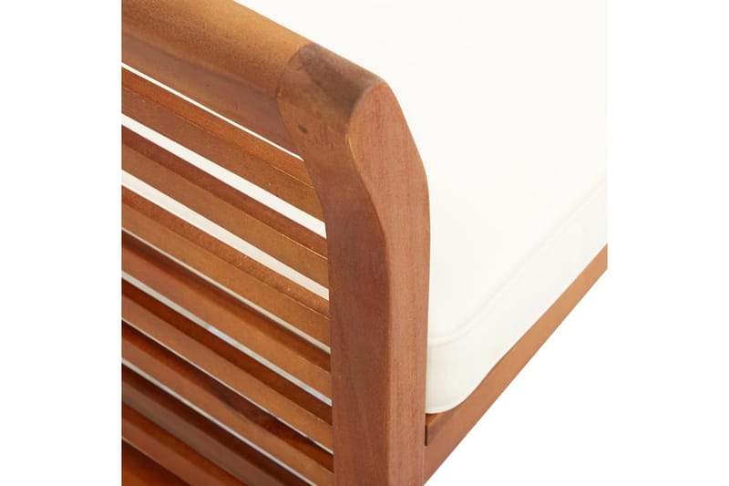 beBasic havestole med hynder 4 stk. massivt akacietræ - Brun - Spisebordsstole & køkkenstole - Armstole