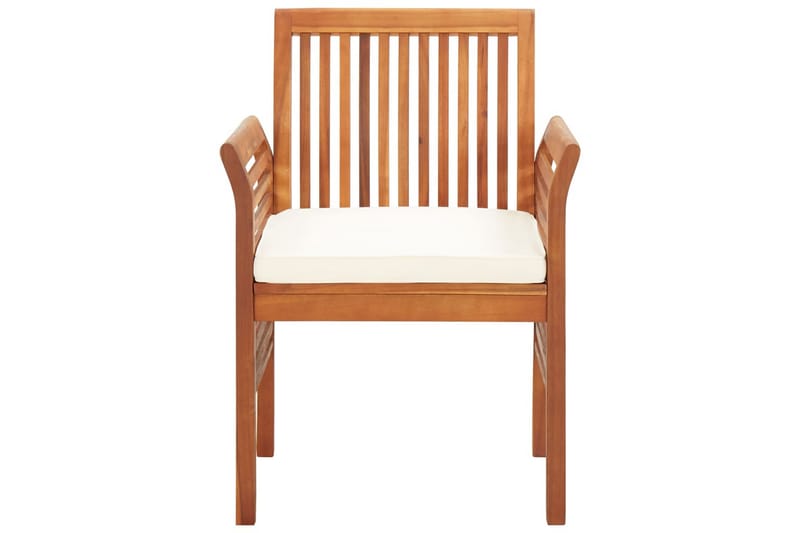 beBasic havestole med hynder 8 stk. massivt akacietræ - Brun - Spisebordsstole & køkkenstole - Armstole