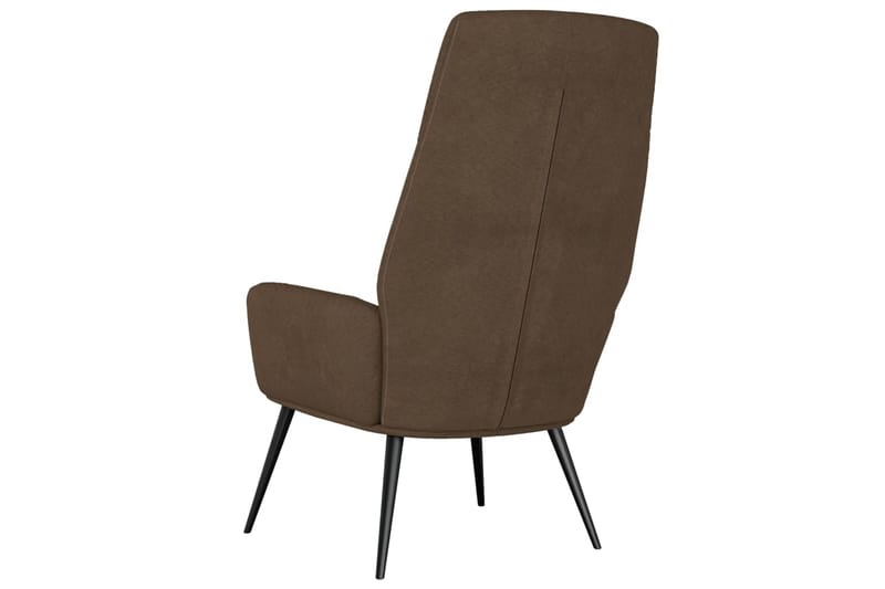 beBasic lænestol imiteret ruskind brun - Brun - Møbler - Stole & lænestole - Lænestole