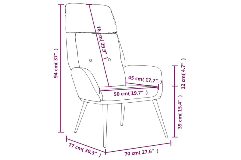 beBasic lænestol imiteret ruskind gråbrun - GrÃ¥brun - Møbler - Stole & lænestole - Lænestole