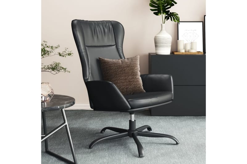 beBasic lænestol kunstlæder sort - Sort - Lænestole