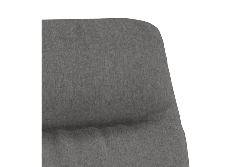 beBasic lænestol med fodskammel stof lysegrå - GrÃ¥ - Lænestole