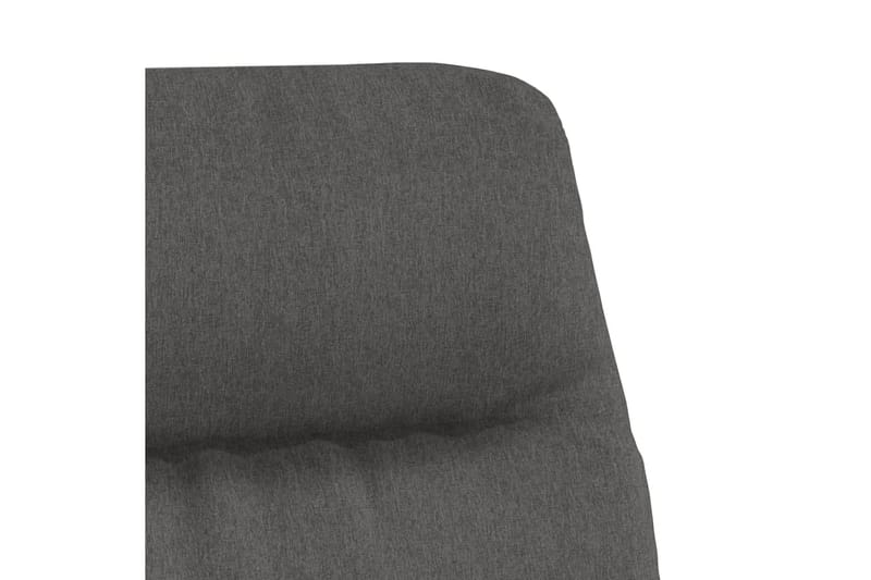 beBasic lænestol med fodskammel stof mørkegrå - GrÃ¥ - Lænestole