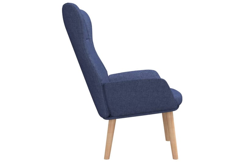 beBasic lænestol stof blå - BlÃ¥ - Lænestole