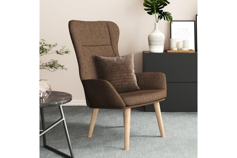beBasic lænestol stof brun - Brun - Møbler - Stole & lænestole - Lænestole