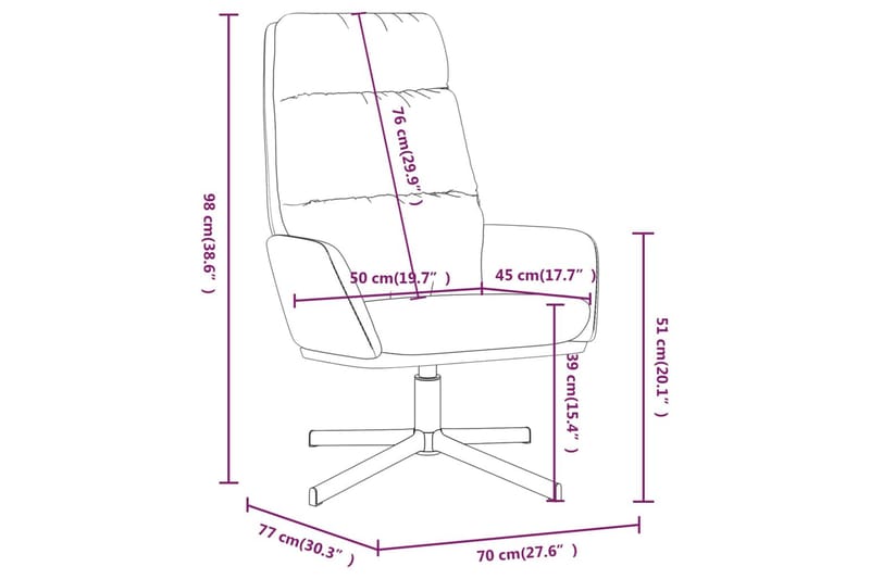 beBasic lænestol stof lysegrå - GrÃ¥ - Møbler - Stole & lænestole - Lænestole
