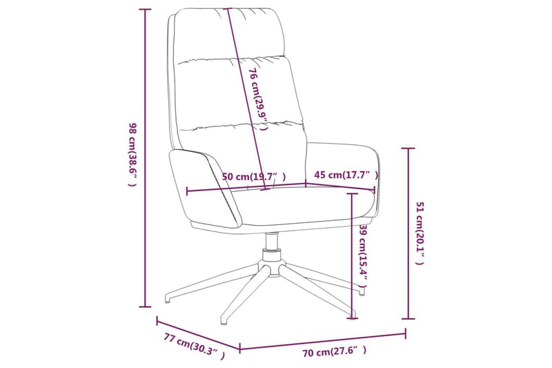 beBasic lænestol stof lysegrå - GrÃ¥ - Lænestole
