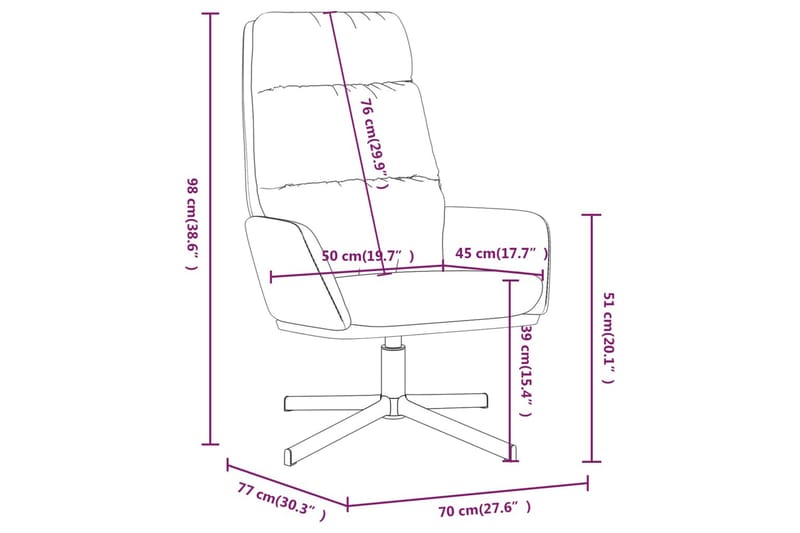 beBasic lænestol stof mørkegrå - GrÃ¥ - Møbler - Stole & lænestole - Lænestole