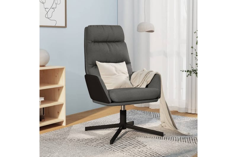 beBasic lænestol stof mørkegrå - GrÃ¥ - Møbler - Stole & lænestole - Lænestole