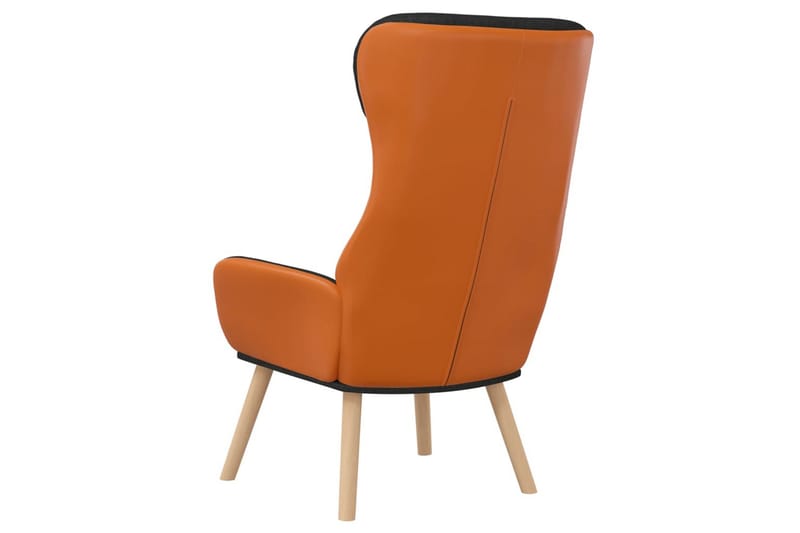 beBasic lænestol stof og PVC sort - Sort - Lænestole